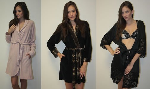 Roupões mostram seu charme no Inverno 2011