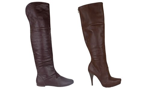 Moda Calçados Femininos - Bebecê aposta nas botas over-the-knee para o Inverno 2011